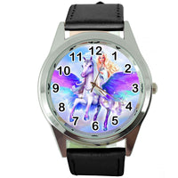 BARBIE PEGASUS UNICORN PONY HORSE Steel BLACK FILM MOVIE GIRL FAIRY TALE WATCH